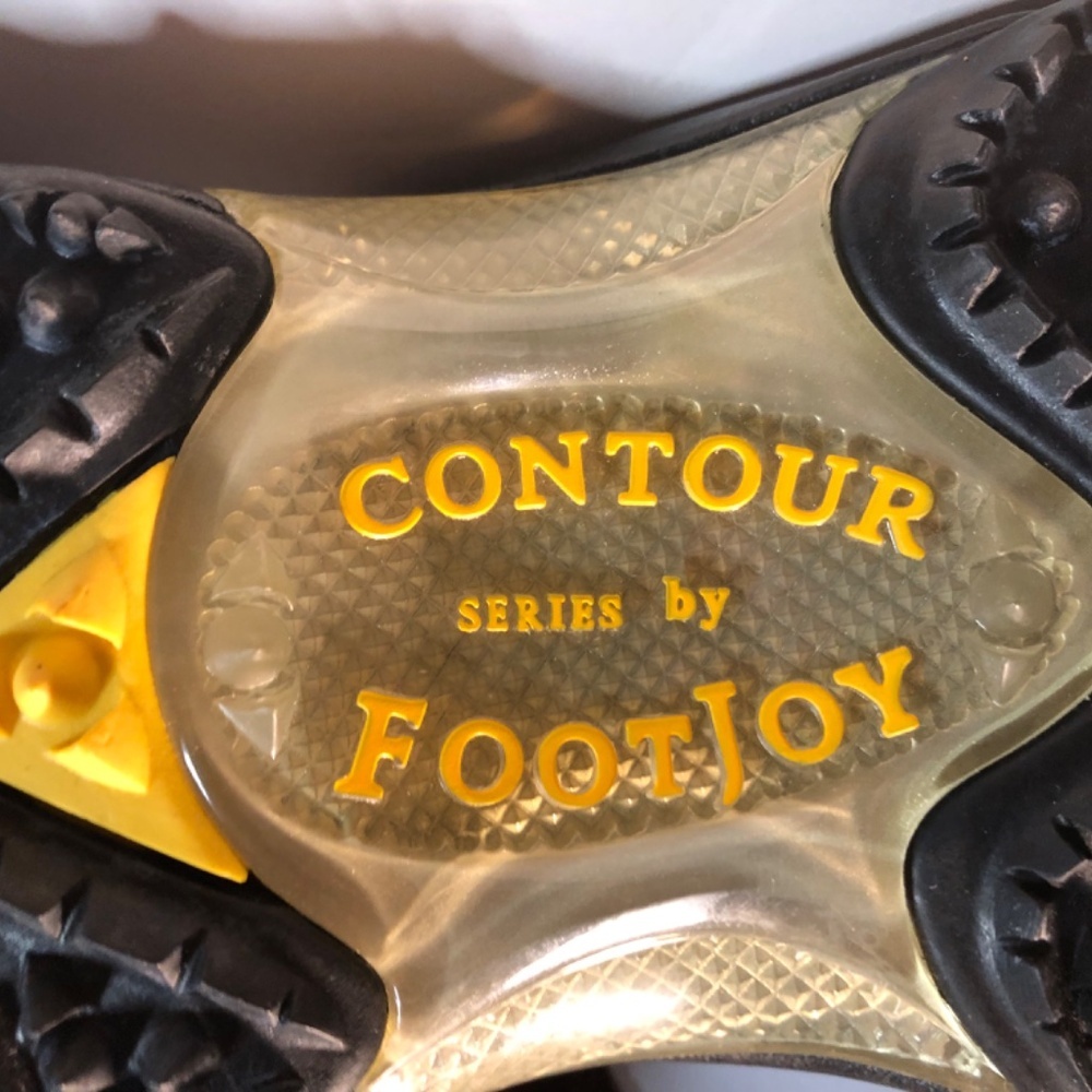 FootJoy Contour Series Mens Sz 11.5 Saddle  Soft Spikes Golf Shoes - Picture 9 of 16